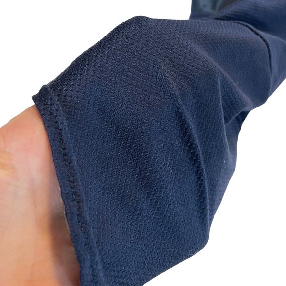 Nike Navy Blue Knee Length Mesh Back Drawstring Waist Boys Pants - Picture 4 of 10